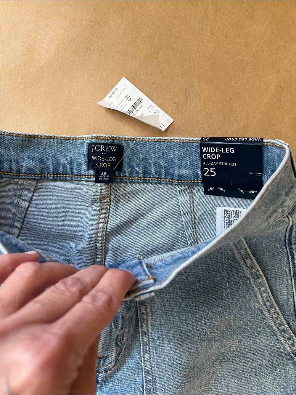 J. Crew Light Blue Wide-Leg Jeans - Picture 2 of 4